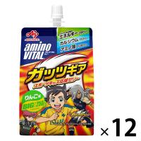 アミノバイタル 飲むゼリー ドリンク ガッツギア りんご味 アミノ酸 bcaa ビタミン 栄養補助食品 1セット（12個）　味の素