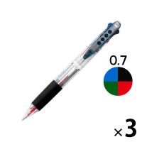 アスクル　4色ボールペン　0.7mm　3本  オリジナル