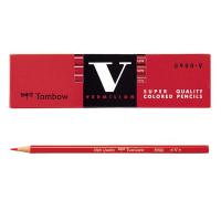 赤鉛筆（朱色）　8900-V　1ダース（12本入）　トンボ鉛筆