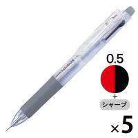 ゲルインク多機能ボールペン サラサ2+S 白軸 2色+シャープ 5本 SJ2-W ゼブラ