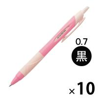 ジェットストリーム　油性ボールペン　0.7mm　アスクル限定ピンク・アイボリー軸　黒インク　10本　SXN-150-07　三菱鉛筆uni  オリジナル