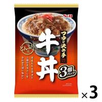 どんぶり党 牛丼 120g×3個 1セット（3袋） エスビー食品 レトルト