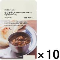 無印良品 素材を生かしたカレー サグチキン（ほうれん草とチキンのカレー） 180g（1人前） 1セット（10袋） 良品計画