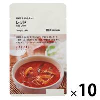 無印良品 素材を生かしたカレー レッド １８０ｇ（１人前） 1セット（1袋×10） 良品計画