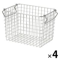 LOHACO - 無印良品 ステンレスワイヤーバスケット1 約幅26×奥行18×高さ