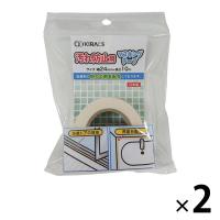 汚れ防止用 マスキングテープ 24mm×10m ホワイト 1セット（2巻） キラックス