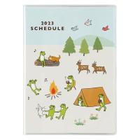 【2023年版】かえるの時間 手帳 A6 月間 月曜始まり CD-1150-MK 1冊