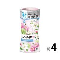 消臭剤 芳香剤 置き型 スッキーリ！ トイレ用 可憐なホワイトフローラル 400mL 4個 アース製薬