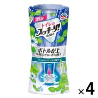 トイレのスッキーリ 置き型 スッキーリミントの香り 400ml 4個 消臭剤 芳香剤 アース製薬