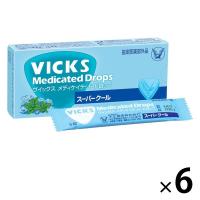 ヴイックス メディケイテッドドロップ スーパークール 1箱（20個入）6箱セット 大正製薬 のど飴 炎症 口臭