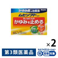 ムヒソフトGX 60g 2箱セット 池田模範堂★控除★ 塗り薬 かゆみ止め 乾燥肌 皮膚炎 湿疹【第3類医薬品】