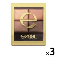 サナ excel（エクセル） スキニーリッチシャドウ SR03（ロイヤルブラウン） 常盤薬品工業 ×3個