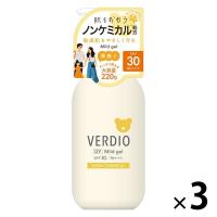 ベルディオ UVマイルドジェルN ポンプ 220g SPF30・PA+++　3個　近江兄弟社