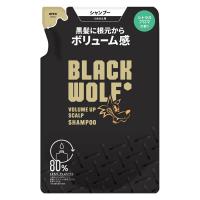 BLACK WOLF（ブラックウルフ）ボリュームアップ スカルプシャンプー 詰め替え 330ml メンズ 大正製薬