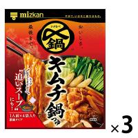 ミツカン 〆まで美味しい キムチ鍋つゆ ミニパック （1人前４袋入） 1セット（1個×3） 鍋の素