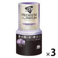 お部屋のスッキーリ 広い空間用 置き型 プレミアムリッチパルファム リュクスパープル 400ml 3個 消臭剤 芳香剤