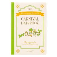 【2023年版】ポケットダイアリー ミニ カーニバル柄 月間 月曜始まり 22162006 デザインフィル 手帳