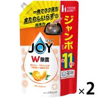 【セール】ジョイ W除菌 食器用洗剤 贅沢シトラスオレンジ 詰め替え ジャンボ 1425mL 1セット（2個）P＆G