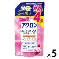 【アウトレット】【Goエシカル】アクロン フローラルブーケの香り 詰め替え ウルトラジャンボサイズ 1600ml 1セット（5個入） 衣料用洗剤 ライオン