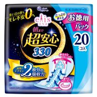 大容量 エリス 朝まで超安心 330 羽つき 夜用 33cm 特に多い日の夜用 ナプキン 1個（20枚）大王製紙 生理用品