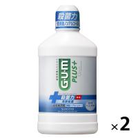 ガム・プラス デンタルリンス 低刺激ノンアルコールタイプ 450mL 2本 サンスター GUM マウスウォッシュ 液体歯磨き 殺菌 むし歯