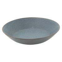 【アウトレット】美濃焼 磁器 Usula ボウル中 19.5cm ダークグレー 1個 TOJIKITONYA