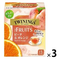 片岡物産 トワイニング THE FRUITS（ザ・フルーツ）ピーチ＆オレンジ 1セット（45バッグ）【カフェインゼロ】