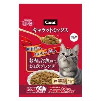 キャラットミックス 猫 お肉とお魚味ブレンド 国産 2.7kg（450g×6袋入）キャットフード ドライ