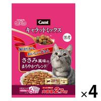 キャラットミックス 猫 ささみ風味ブレンド 国産 2.7kg（450g×6袋入）4袋 キャットフード ドライ