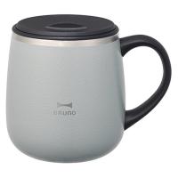 BRUNO（ブルーノ）蓋付き ステンレスマグ ショート 320ml ブルーグレー 保温保冷 BHK262-BGY 1個