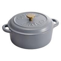 LOHACO - BRUNO（ブルーノ）鋳物ホーローポット 無水鍋 22.5cm ブルー