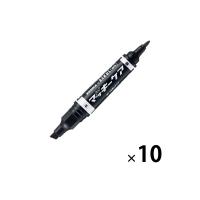 ハイマッキーケア 太字/細字 詰め替えタイプ（アスクル限定モデル） 黒 10本 油性マーカー ゼブラ AS-YYT5-BK  オリジナル