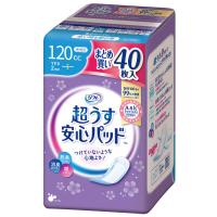 【吸水ナプキン】リフレ超うす安心パッドまとめ買い袋120cc40枚×3袋（120枚）羽なし　23cm　尿漏れ　　軽失禁　パット　女性用
