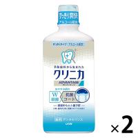 マウスウォッシュ ボトル クリニカ アドバンテージ デンタルリンス すっきりタイプ アルコール 450mL 1セット（2本） ライオン