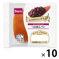 Pasco ロングライフパン つぶあんパン 1セット（10個入） パスコ