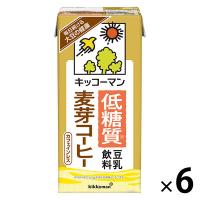 キッコーマン 低糖質調製豆乳 麦芽コーヒー 1000ml 1箱（6本入）