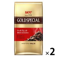 【コーヒー粉】UCC上島珈琲 ゴールドスペシャル リッチブレンド　1セット（1kg×2袋）