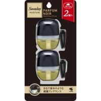 サワデー クルマ専用クリップ パルファムノアール 6ml 1パック（2個入）消臭剤 車 芳香剤 小林製薬