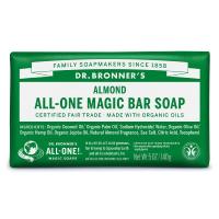 ドクターブロナー マジックソープバー（magic soap） 石鹸 アーモンド 140g ナチュラルソープ