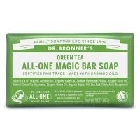 ドクターブロナー マジックソープバー（magic soap） 石鹸 グリーンティ 140g ナチュラルソープ