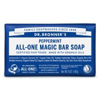 ドクターブロナー マジックソープバー（magic soap） 石鹸 ペパーミント 140g ナチュラルソープ