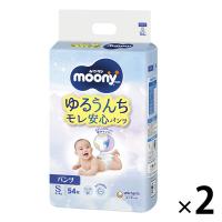 ムーニーマン おむつ パンツ ゆるうんちモレ安心パンツ Sサイズ（4〜8kg）1セット（54枚×2パック）男女共用 ユニ・チャーム