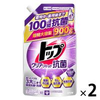 トップクリアリキッド抗菌 詰め替え 超特大 900g 1セット（1個×2） 洗濯洗剤 ライオン