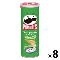 プリングルズ ＜サワークリーム＆オニオン＞ M缶 8個　日本ケロッグ　スナック菓子　ポテトチップス　おつまみ