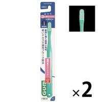 【日本歯科医師会推薦】GUM(ガム) デンタル 歯ブラシ#166 [3列超コンパクトヘッド ふつう 超先細毛] 1セット(2本)