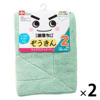 ぞうきん 激落ちマイクロファイバーぞうきん（2枚入）2個 レック