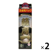 薩摩一　25度　2.7L パック 1セット（2本）　芋焼酎　若松酒造