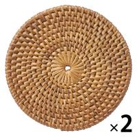 無印良品 コースター 丸型 約直径10cm 1セット（2枚） 良品計画