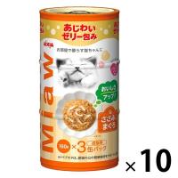 ミャウミャウ 3Pささみ入りまぐろ（160g×3缶）10個 アイシア キャットフード 猫用 ウェット 缶詰