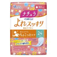 ナチュラ 吸水ケア さら肌さらりよれスッキリ吸水ナプキン  30cc  22枚:（1パック×22枚入）エリエール 大王製紙